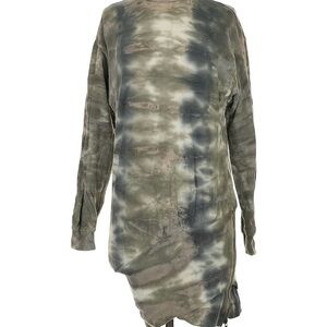 Young Fabulous & Broke Olive and Charcoal Long Sleeve Dress
